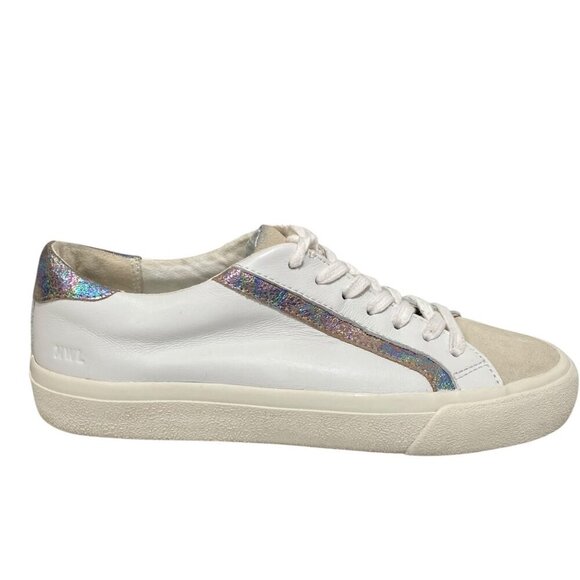 Madewell SIDEWALK Leather and Suede Low Top Sneakers in White Size 7.5 - Picture 1 of 7